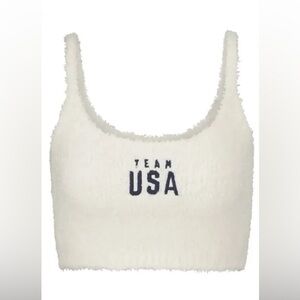 SKIMS Olympic team USA cozy tank/ bralette 2X NWT